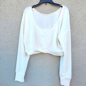 Long Sleeve Crop Top For Girls Size L